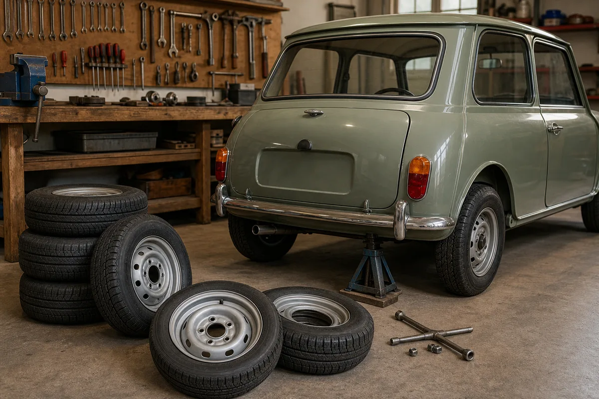 Pneus pour Austin Mini : dimensions, choix et montage